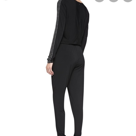 black studded jumpsuit